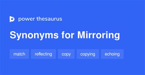 synonym for mirroring|speech mirroring.